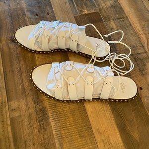 Jcrew lace up sandals